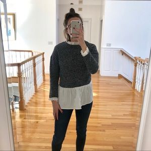 Peplum sweater